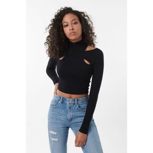 Layered Mock Neck Top